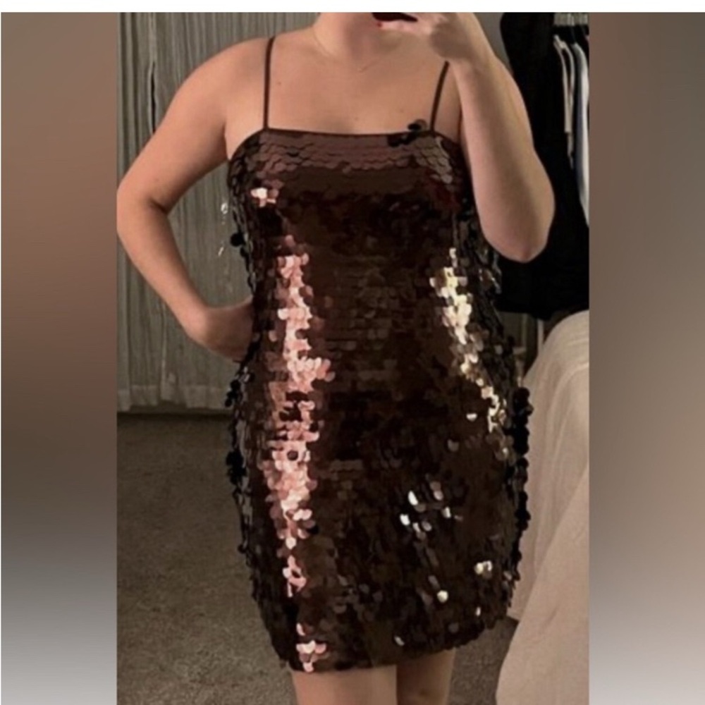 A New Day Giant Paillette Mini Dress (XS, M)